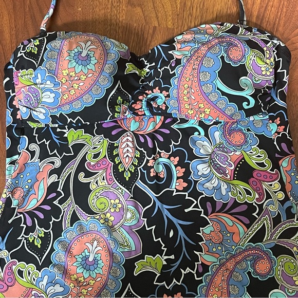 Apt 9 Boho Halter Tankini Top Size Small S - Picture 2 of 7